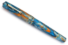 Leonardo Momento Zero Grande 2.0 Fountain Pen – Ocean Sunrise – GT