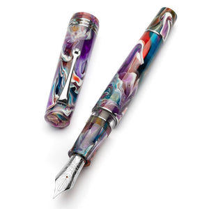 Leonardo Momento Zero Grande 2.0 Fountain Pen – Primary Manipulation 1 Vesuvius – ST #8 14K Gold