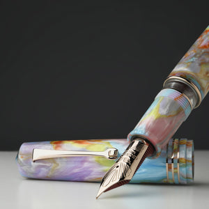 Leonardo Momento Zero Grande 2.0 Fountain Pen – Primary Manipulation 4 – RGT #8 14K Gold