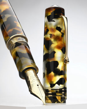 Leonardo Momento Zero Grande 2.0 Fountain Pen – Sottobosco – GT #8 14K Gold