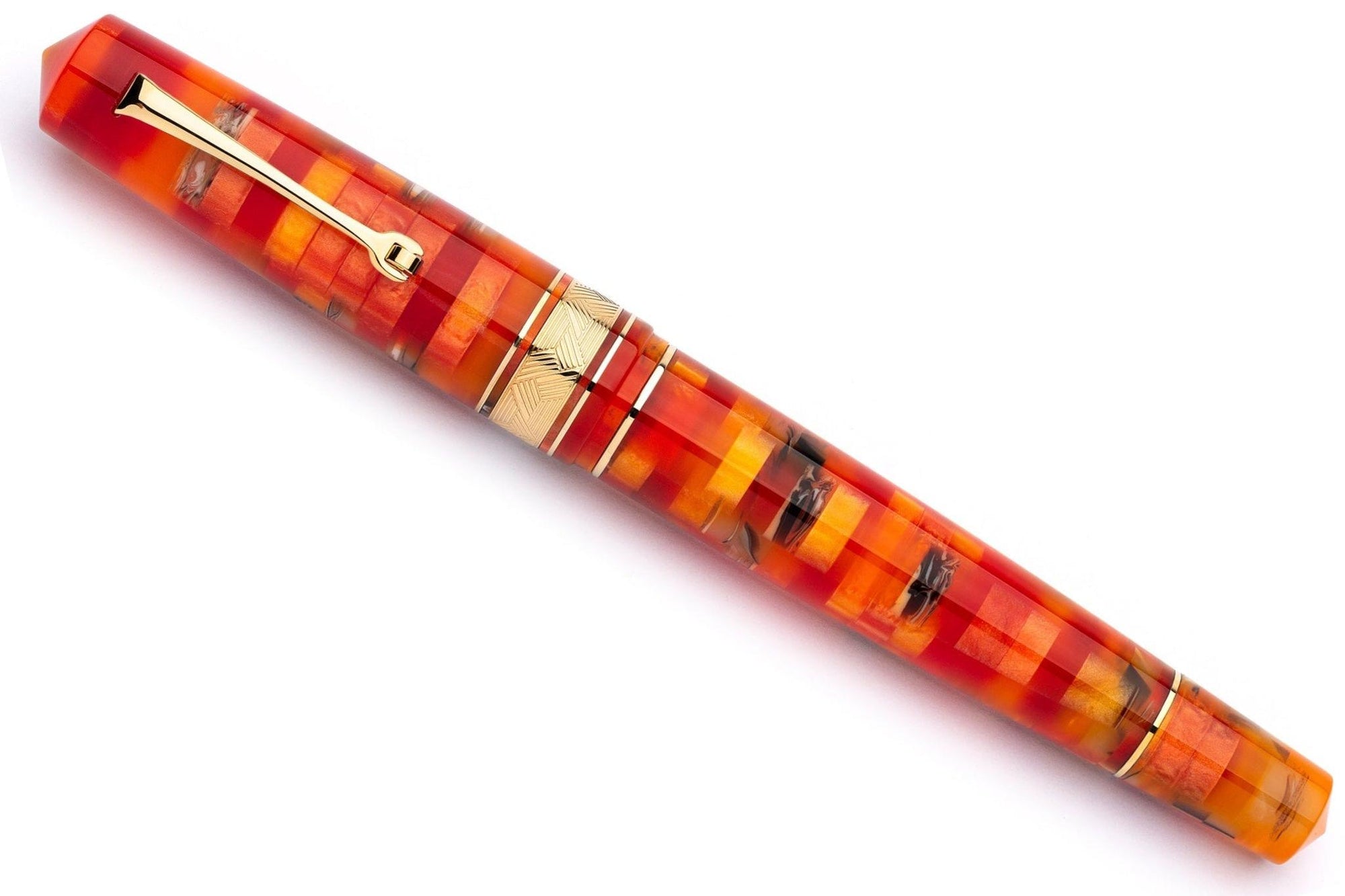 Leonardo Momento Zero Grande Fountain Pen – Mosaico Mango – GT #6