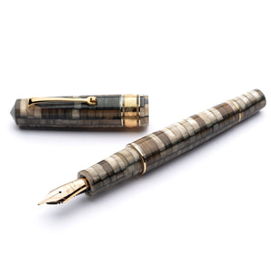 Leonardo Momento Zero Grande Fountain Pen – Mosaico Sand – ST #6