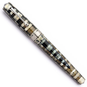 Leonardo Momento Zero Grande Fountain Pen – Mosaico Sand – ST #6