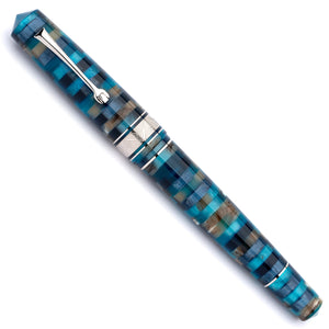 Leonardo Momento Zero Grande Fountain Pen – Mosaico Sea Anemone – GT #6