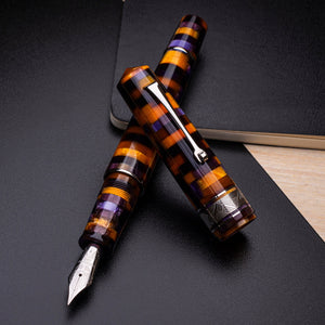 Leonardo Momento Zero Grande Fountain Pen – Mosaico Sea Anemone – GT #6