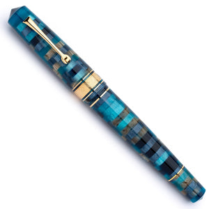 Leonardo Momento Zero Grande Fountain Pen – Mosaico Sea Anemone – GT #6