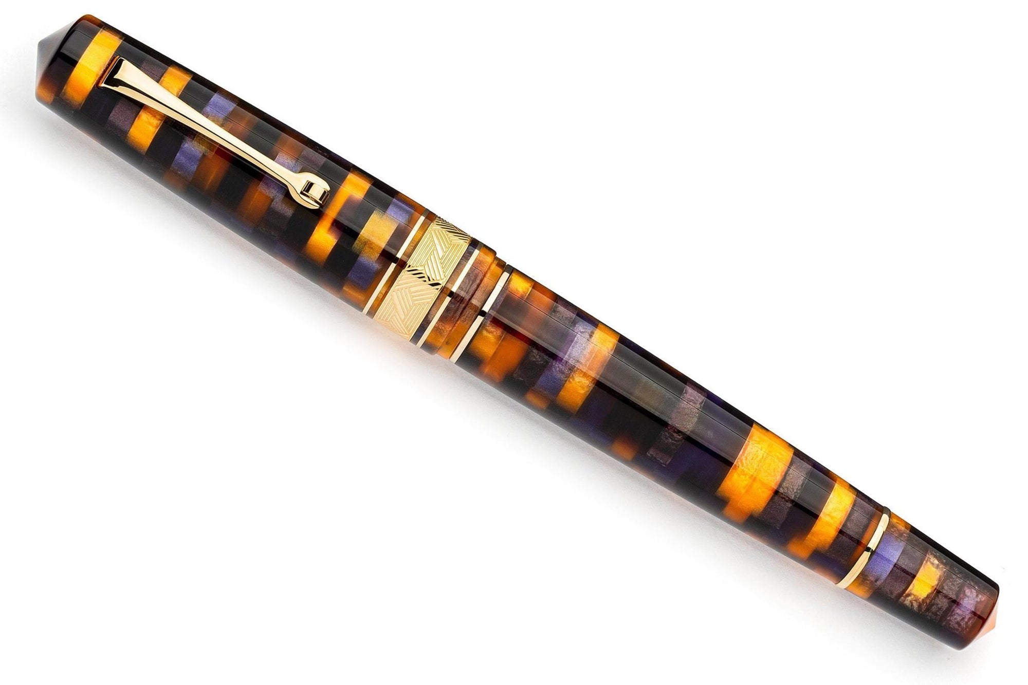 Leonardo Momento Zero Grande Fountain Pen – Mosaico Sea Anemone – GT #6