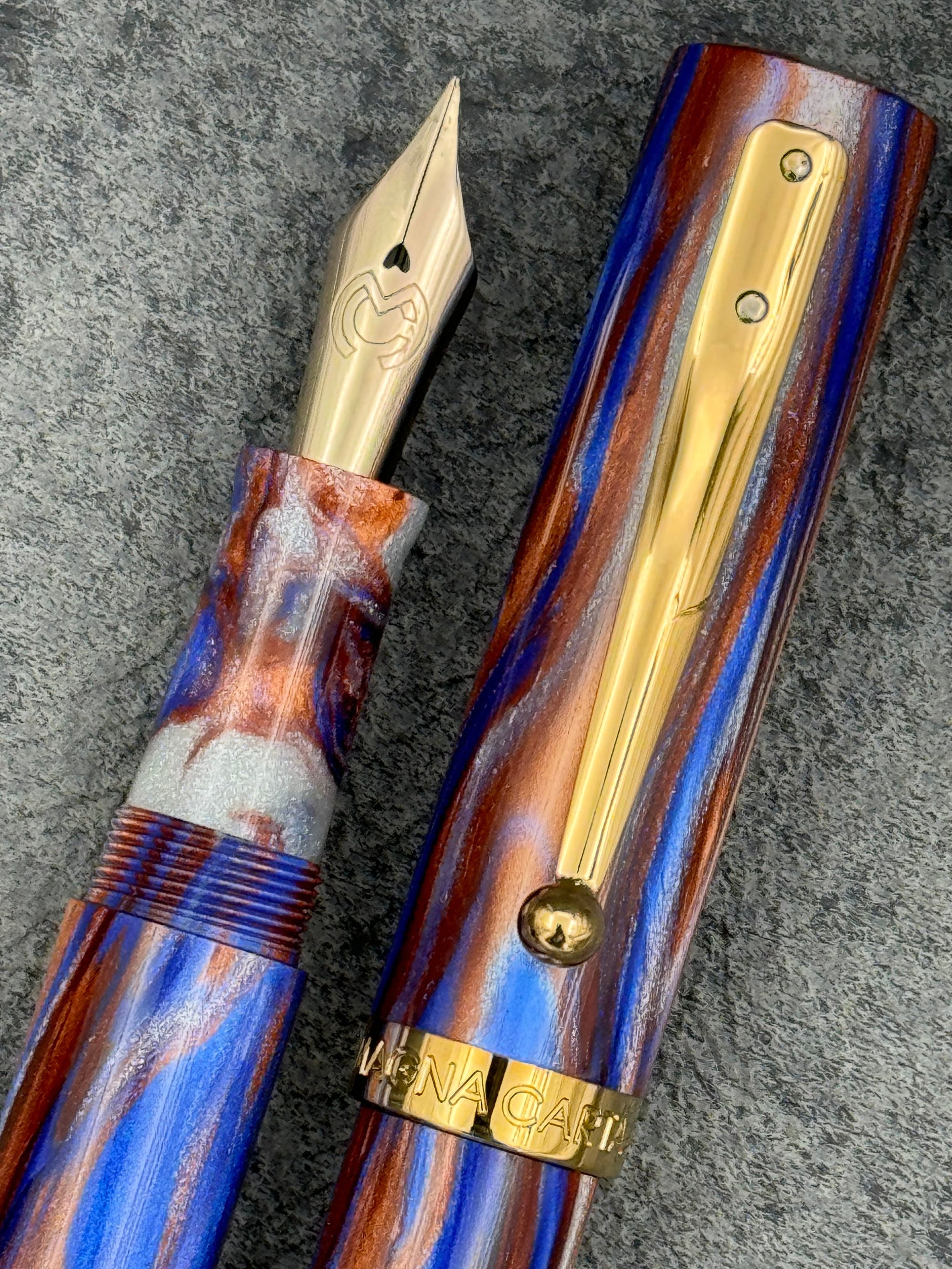 Magna Carta Mag 600 Fountain Pen True Flex Nib 11 Galen Leather