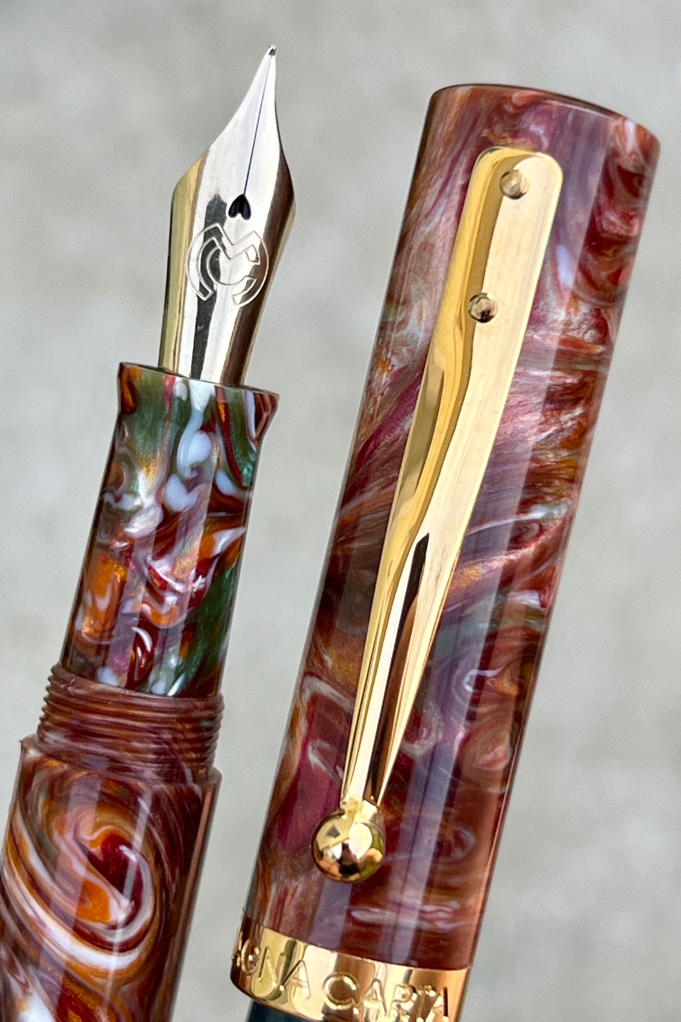 Magna Carta Mag 600 Fountain Pen True Flex Nib Galen Leather