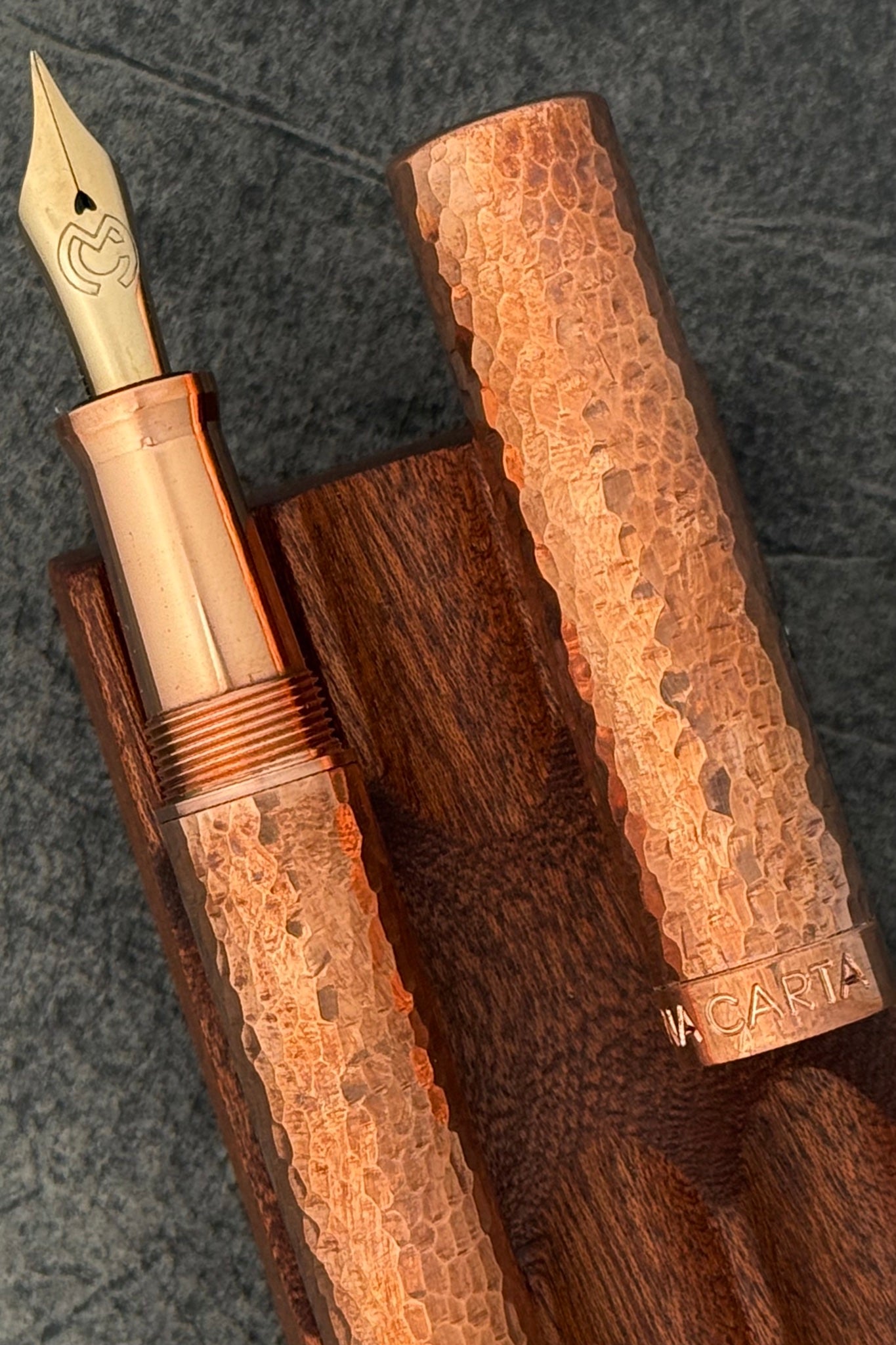 Magna Carta Mag 600 Fountain Pen True Flex Nib - Solid Copper (Lightweight)