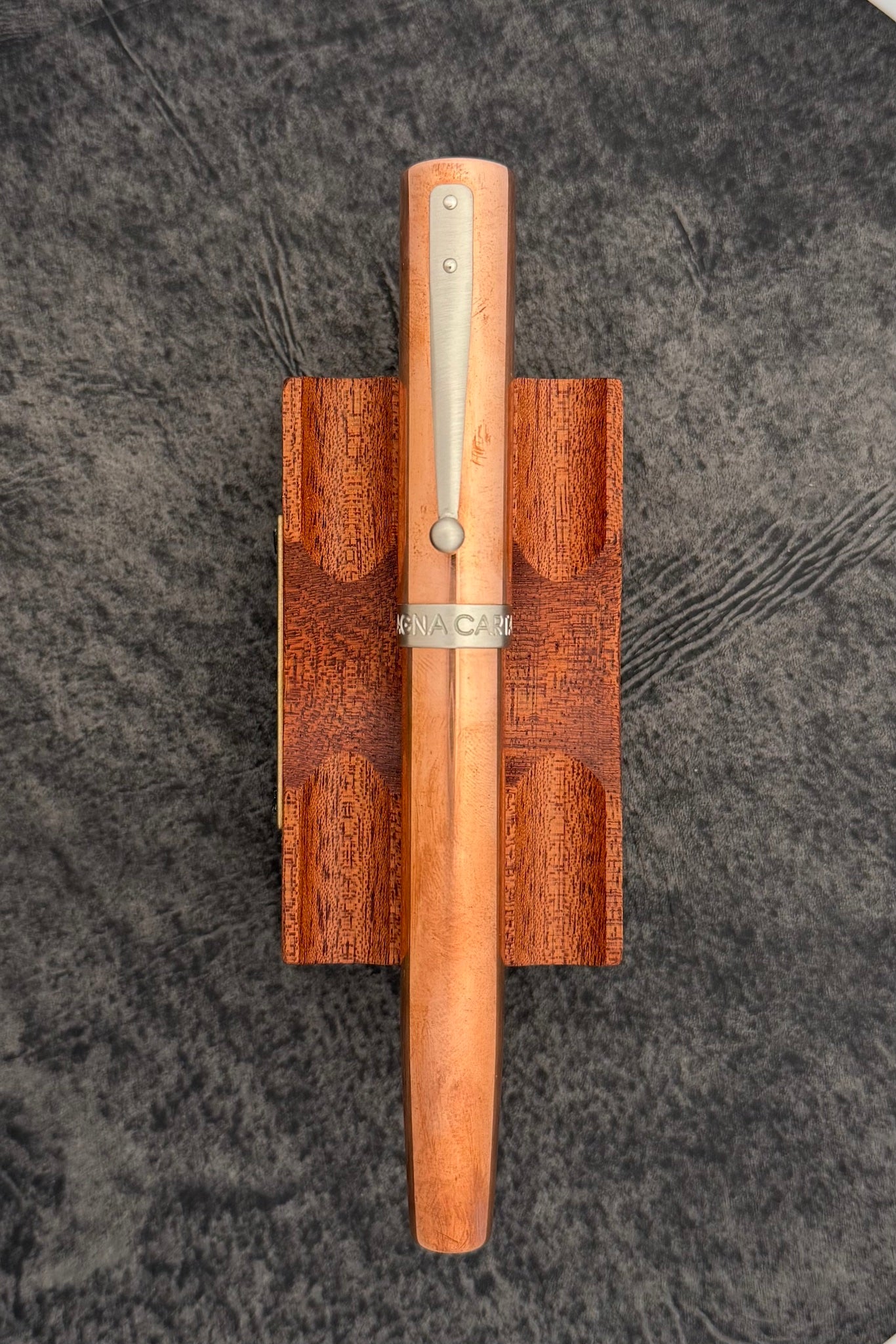 Magna Carta Mag 600 Fountain Pen True Flex Nib - Solid Plain Copper (Lightweight)