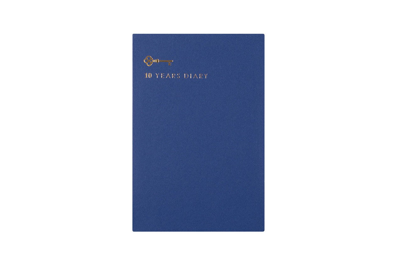 Midori 10 Year Diary Blue - Galen Leather