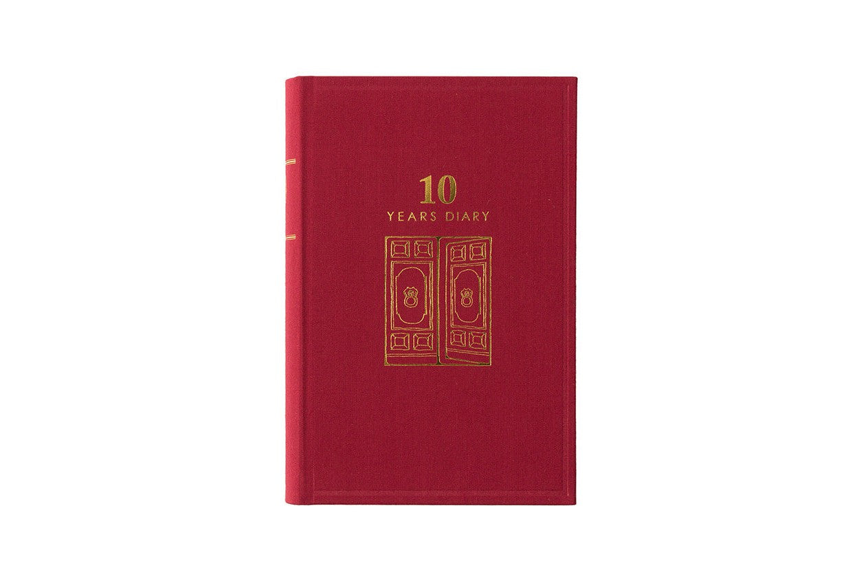 【廃盤】RED HOTS / 10 YEARS DIARY Midori 10 Year Diary Red - Galen Leather