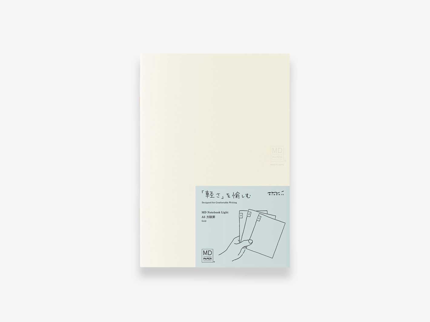 Midori MD Notebook Light A5 Grid 3-pack - Galen Leather