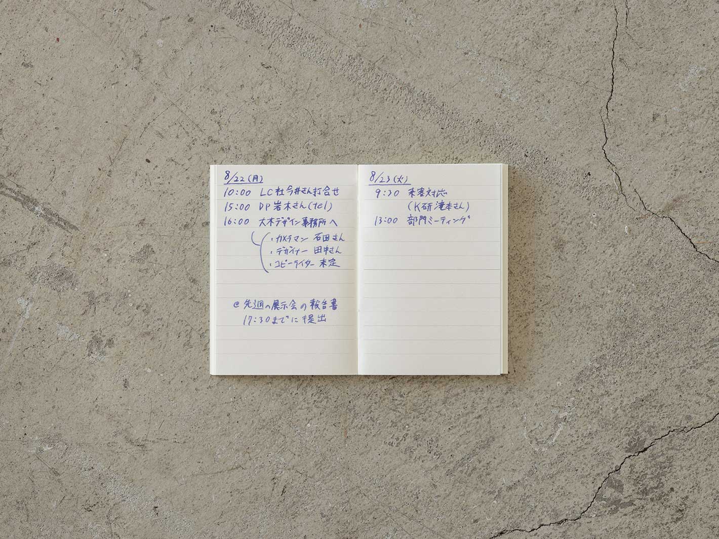 Midori MD Notebook Light A7 Lined 3-pack - Galen Leather