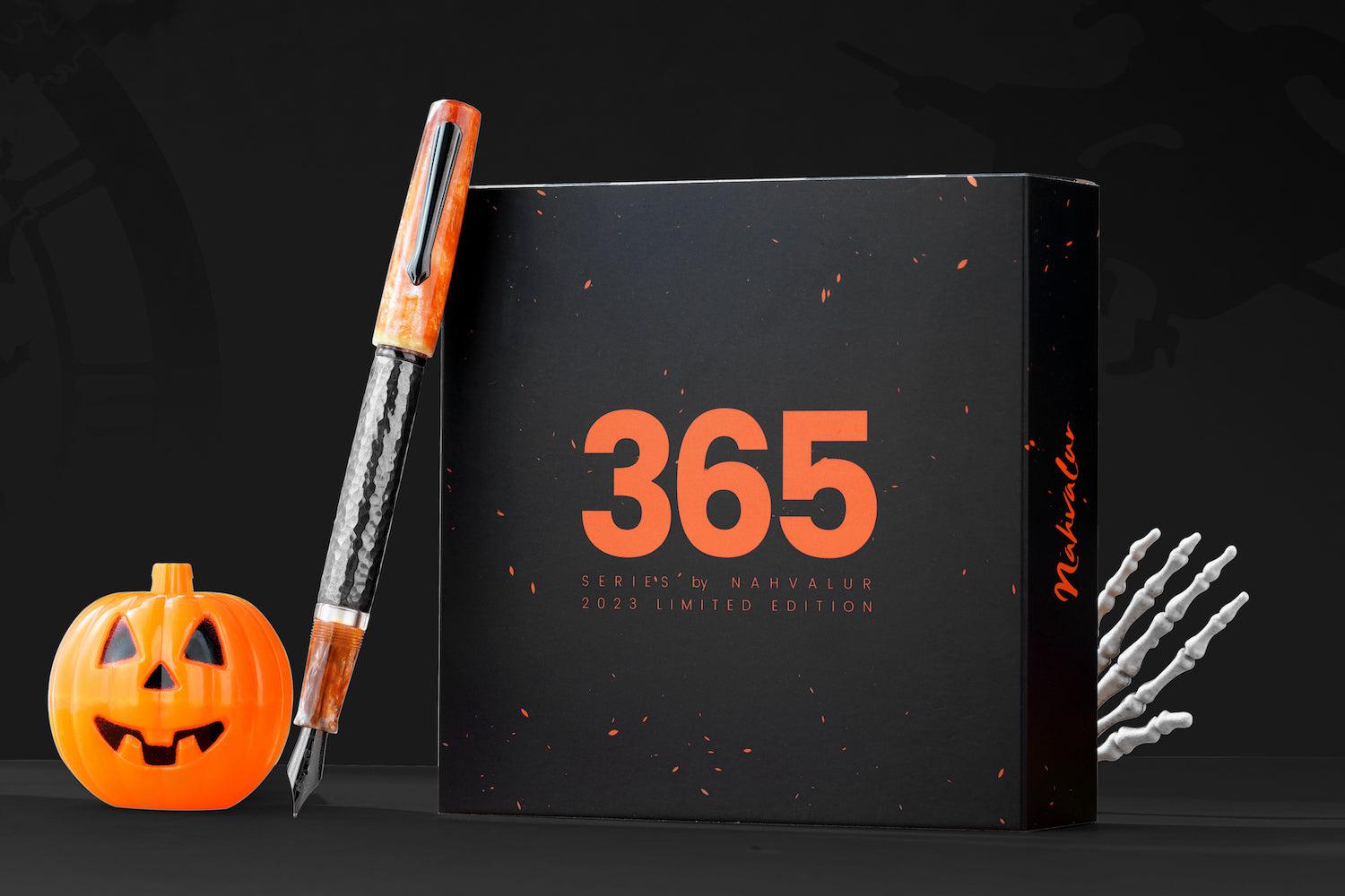 Nahvalur LE Obsidian Pumpkin Fountain Pen | 365 Series