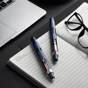 Nahvalur Eclipse Cobalt Rose Gold Fountain Pen