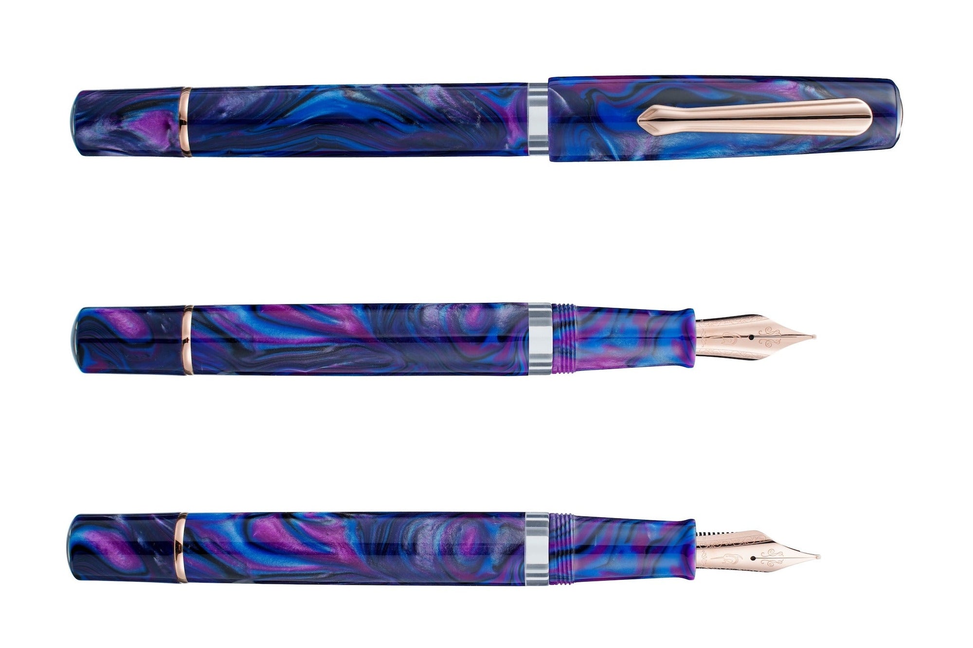 Nahvalur Schuylkill Cichlid Purple Fountain Pen | Unique Design