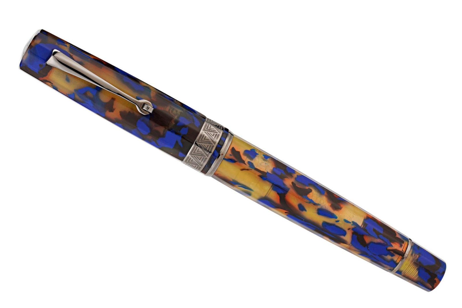 OMAS Paragon Fountain Pen in Blue Lucen with Black Trim