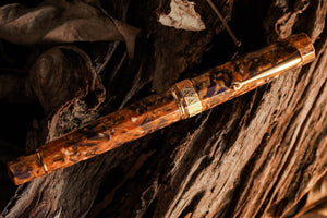 OMAS Paragon Fountain Pen in Blue Saffron with Gold Trim