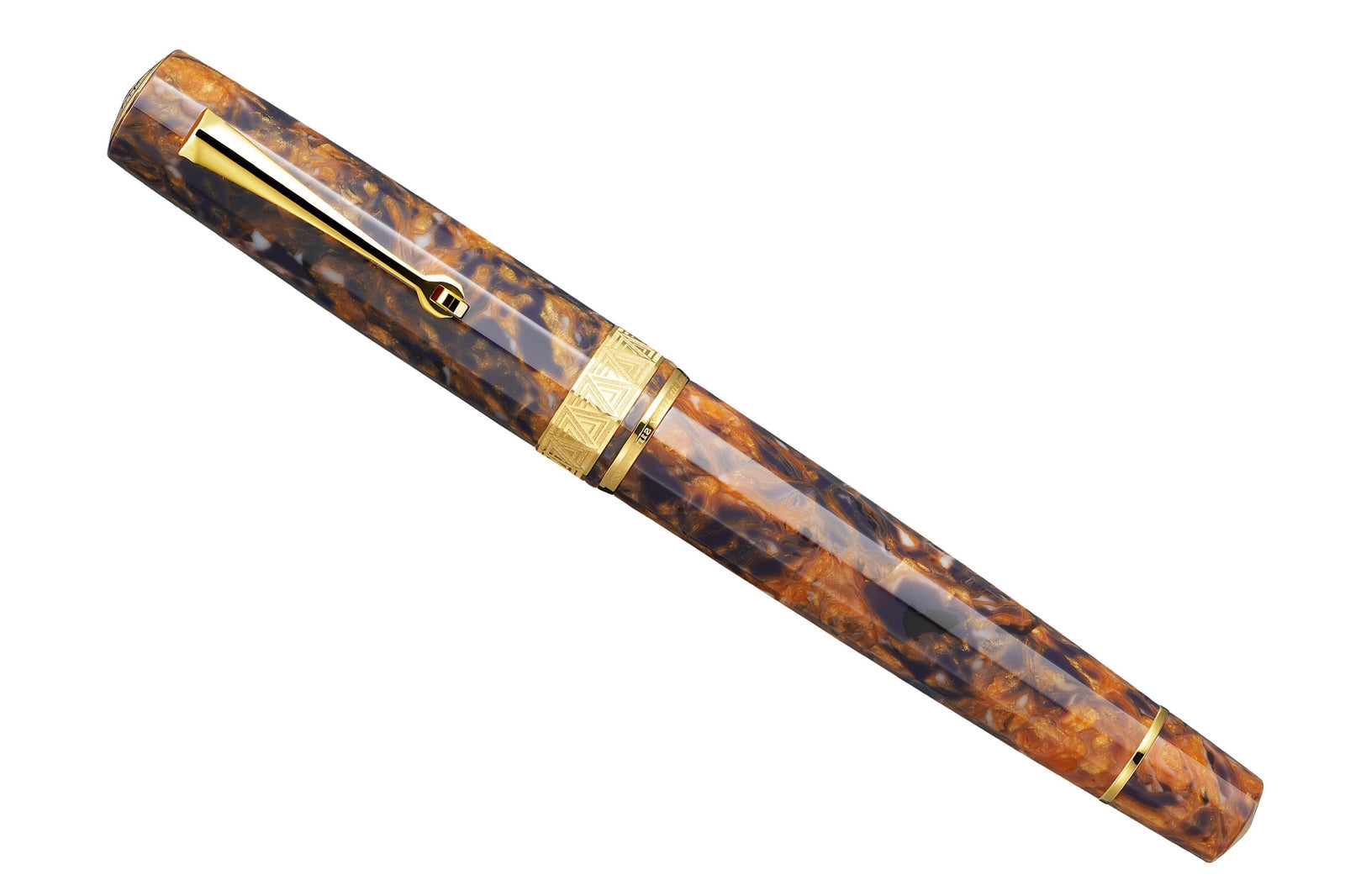OMAS Paragon Fountain Pen in Blue Saffron with Gold Trim