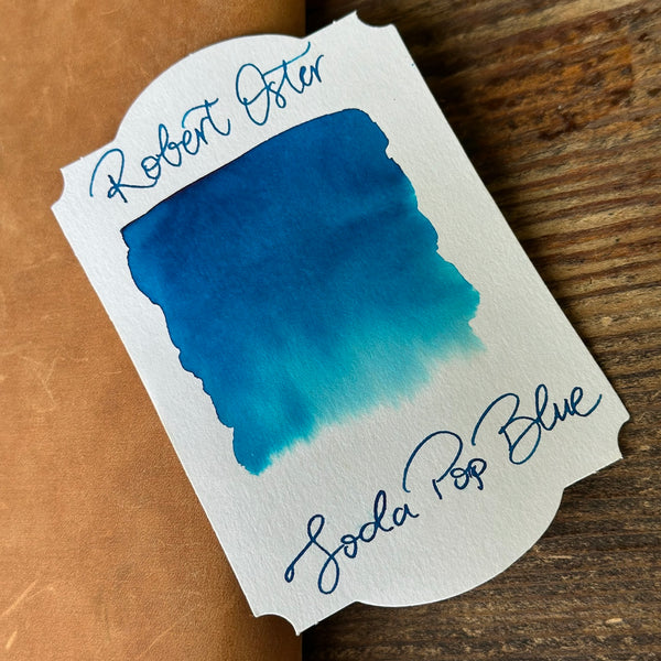 Robert Oster Soda Pop Blue Bottled Ink | Galen Leather