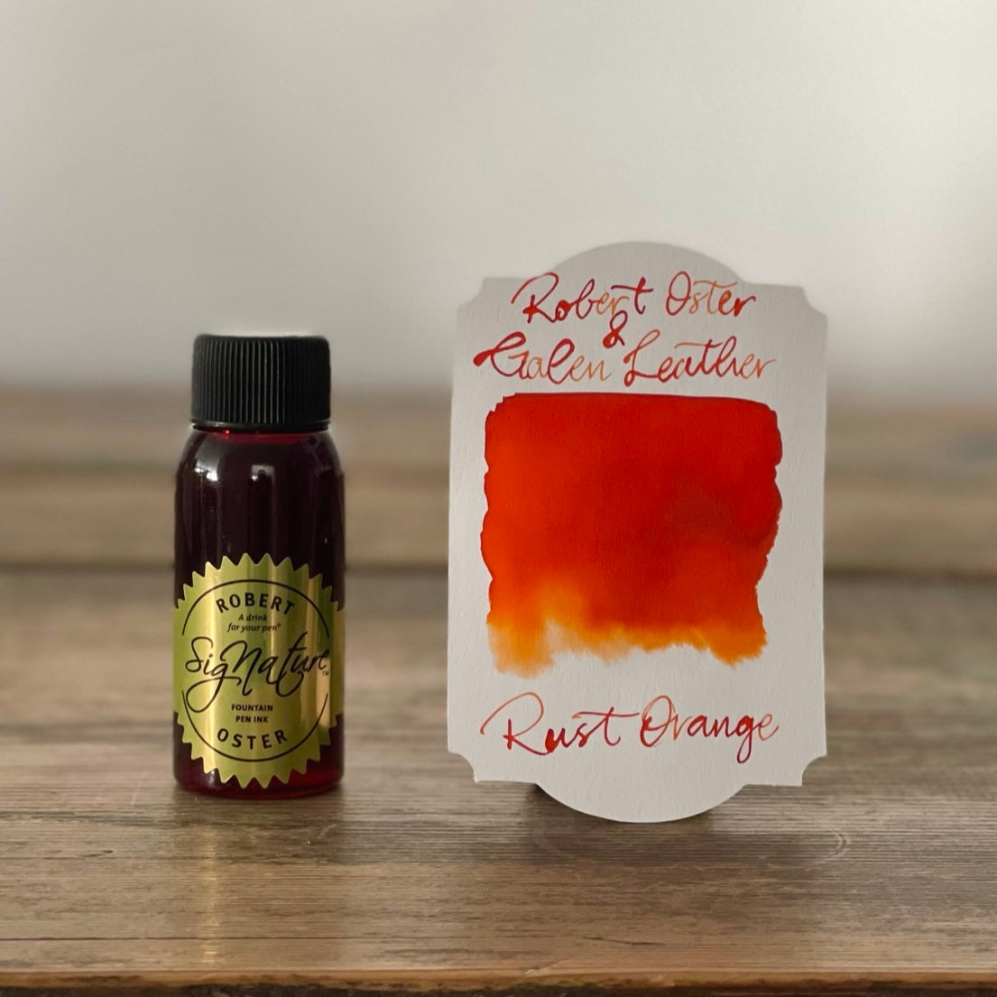 Robert Oster x Galen Rust Orange Ink - Galen Leather