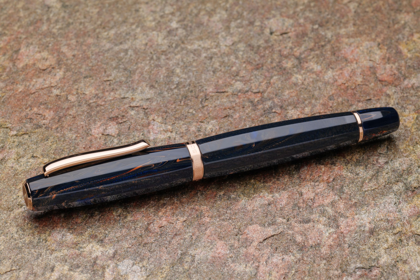 SCRIBO FEEL 万年筆 Blu Califfo EF Scribo Feel Fountain Pen in Blu Califfo with Ruthenium Trim