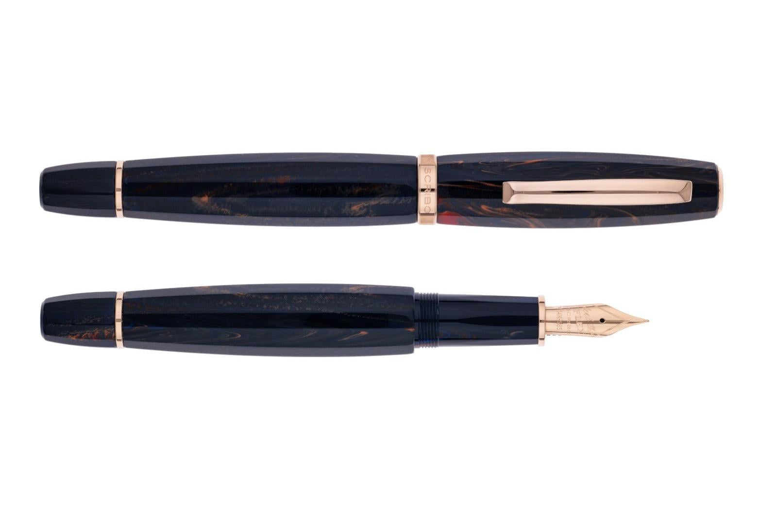 SCRIBO FEEL Ebonite Fountain Pen - Blu Califfo