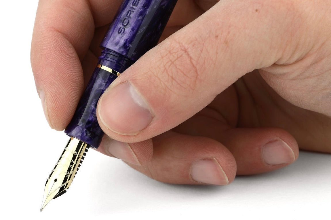 SCRIBO PIUMA Fountain Pen - Ametista (LE) - Galen Leather