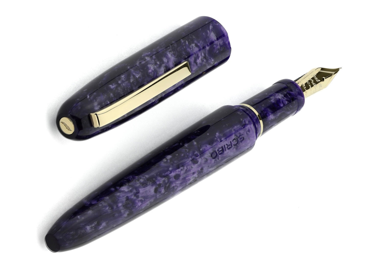 SCRIBO PIUMA Fountain Pen - Ametista (LE) - Galen Leather