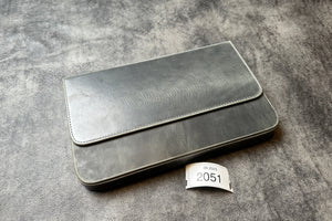 SECONDS LEATHER MAGNUM OPUS 12 SLOTS HARD PEN CASE WITH REMOVABLE PEN TRAY  - Multiple Colors - 2051