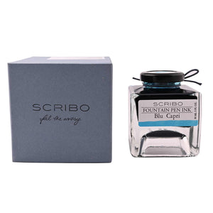 Scribo Blu Capri Ink Bottle, Turquoise - 90ml