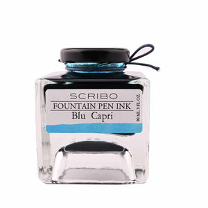 Scribo Blu Capri Ink Bottle, Turquoise - 90ml