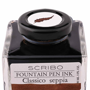 Scribo Classico Seppia Ink Bottle, Brown - 90ml