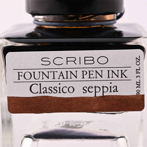Scribo Classico Seppia Ink Bottle, Brown - 90ml
