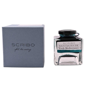 Scribo Verde Mediterraneo Ink Bottle, Turquoise - 90ml