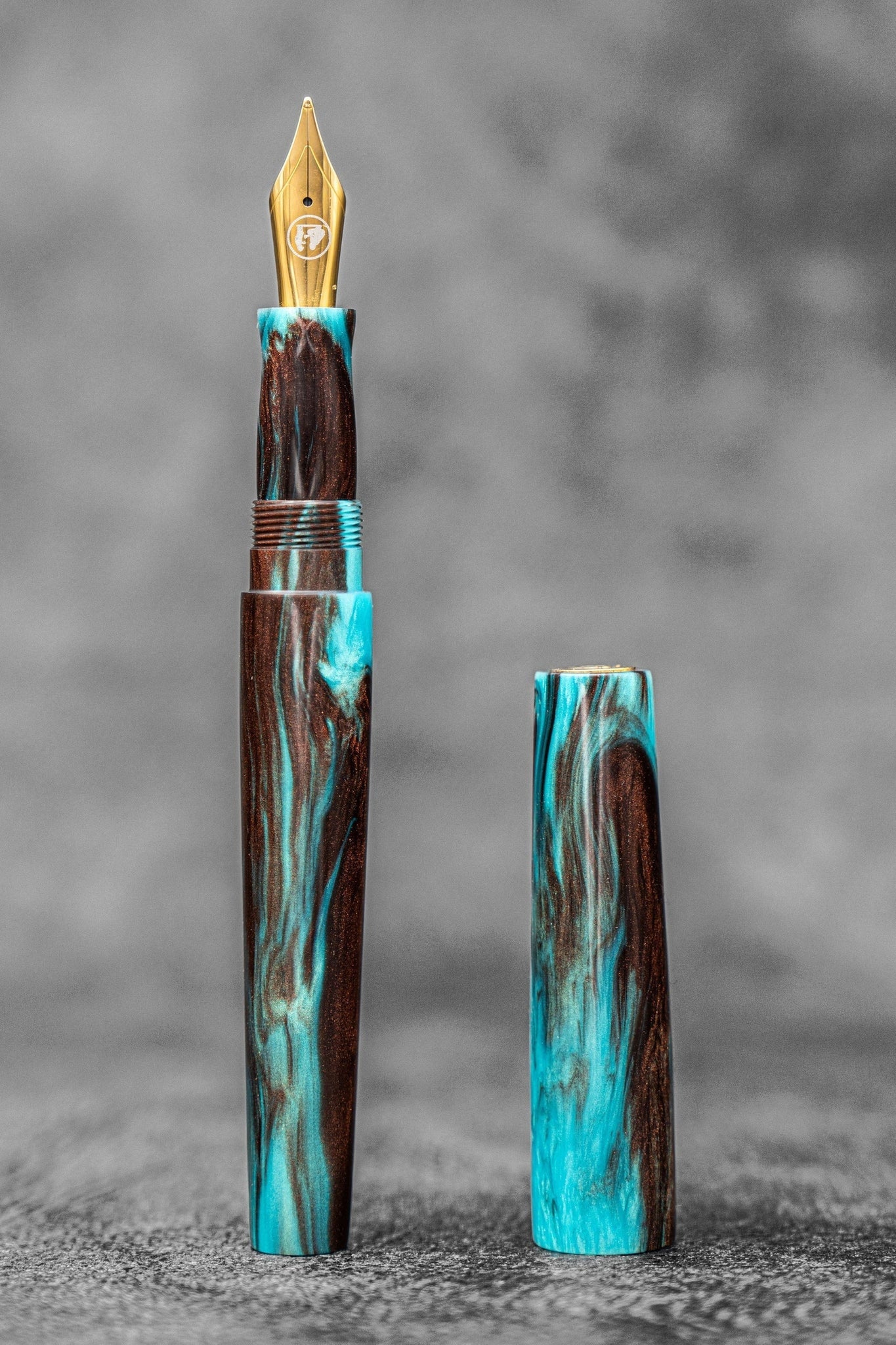 Studyo Agackakan x Galen - Fountain Pen - Golden Rule - Galen Leather