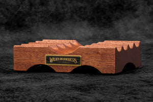 The Pen Bridge - Wooden Fountain Pen Stand - Mahogany