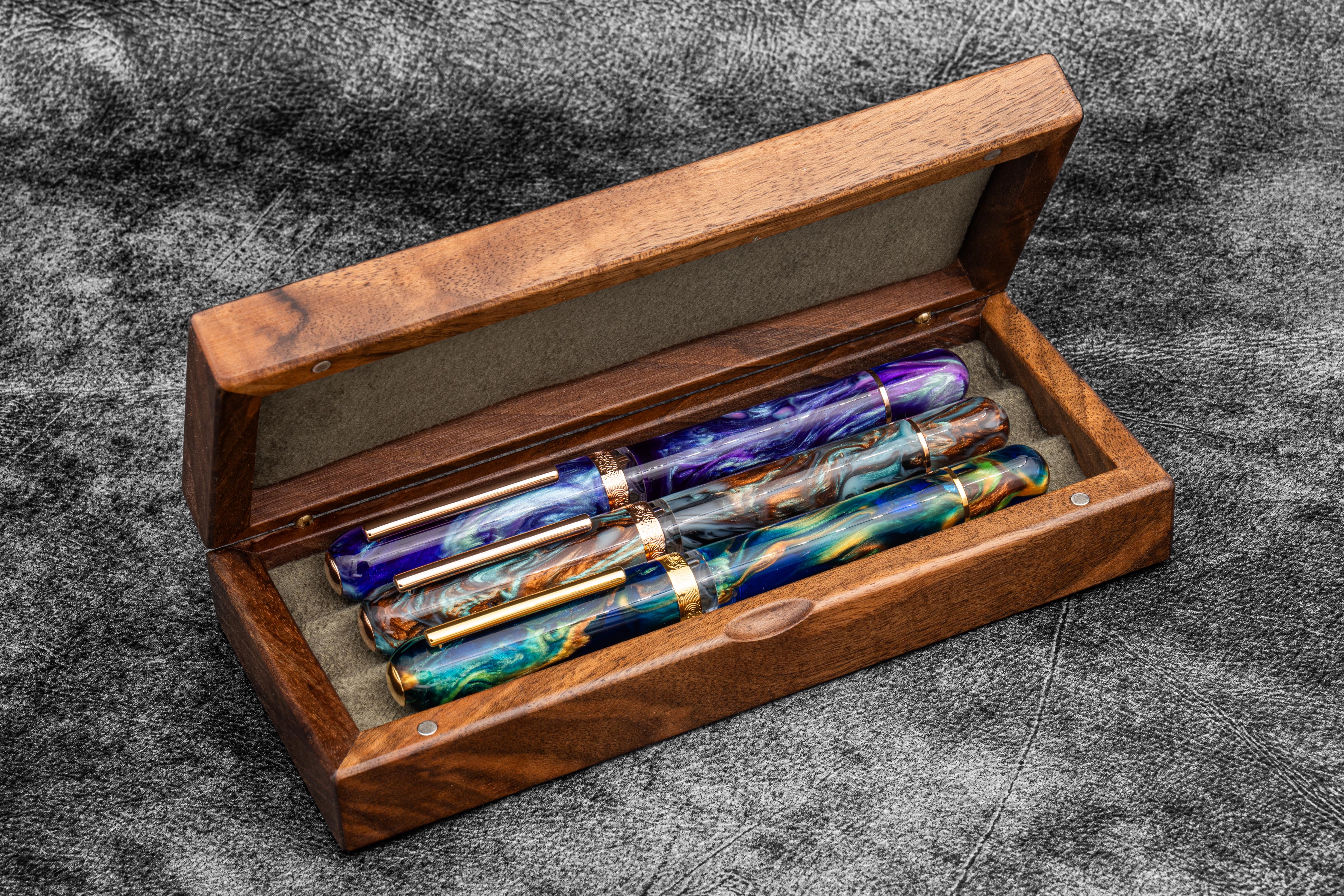 Wooden Pen Case - 100% Handcrafted in Turkey - Galen Leather