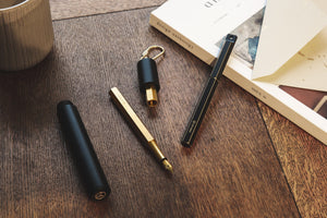 Ystudio Classic Revolve-Portable Fountain Pen-Brass