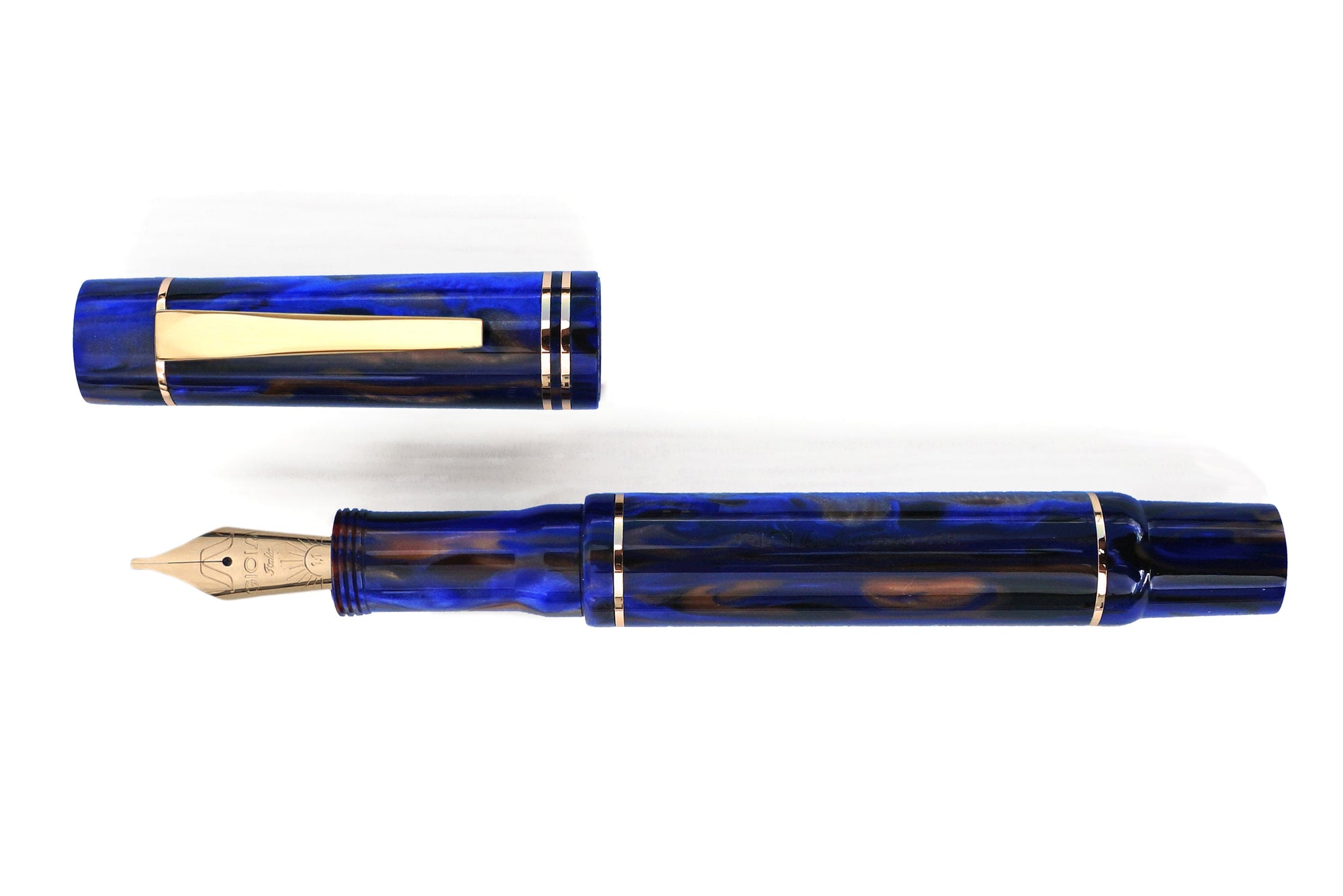 Gioia Alleria Crepuscolo Fountain Pen Gold Trim