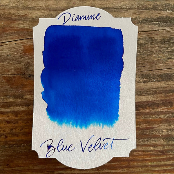 Diamine Blue Velvet 40ml Bottled Ink Galen Leather