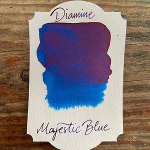 Diamine Majestic Blue Ink review