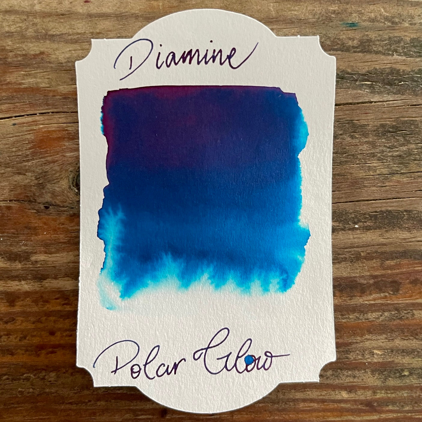 Diamine Polar Glow - 50ml Bottled Ink - Galen Leather