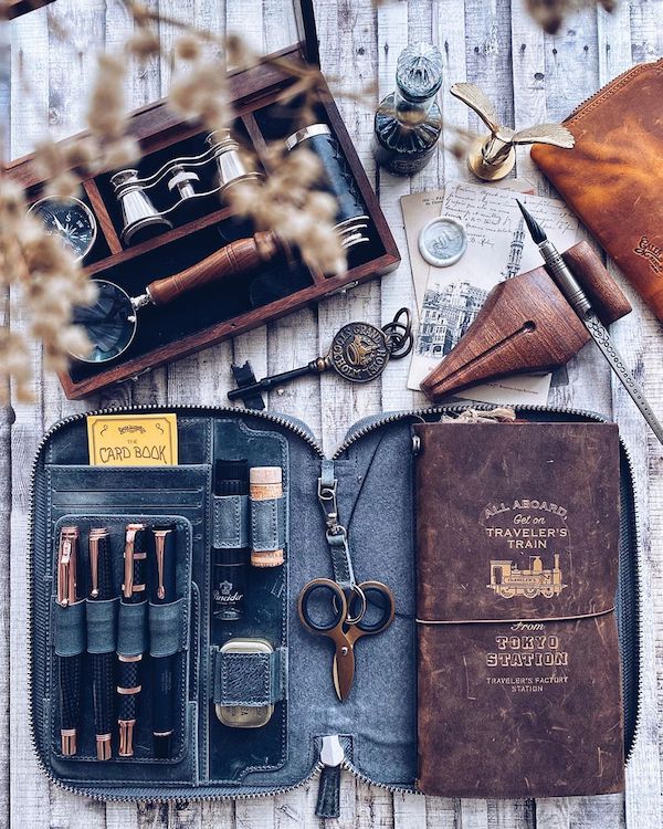 Personalized Mahogany Wooden Business Card Holder - Galen Leather