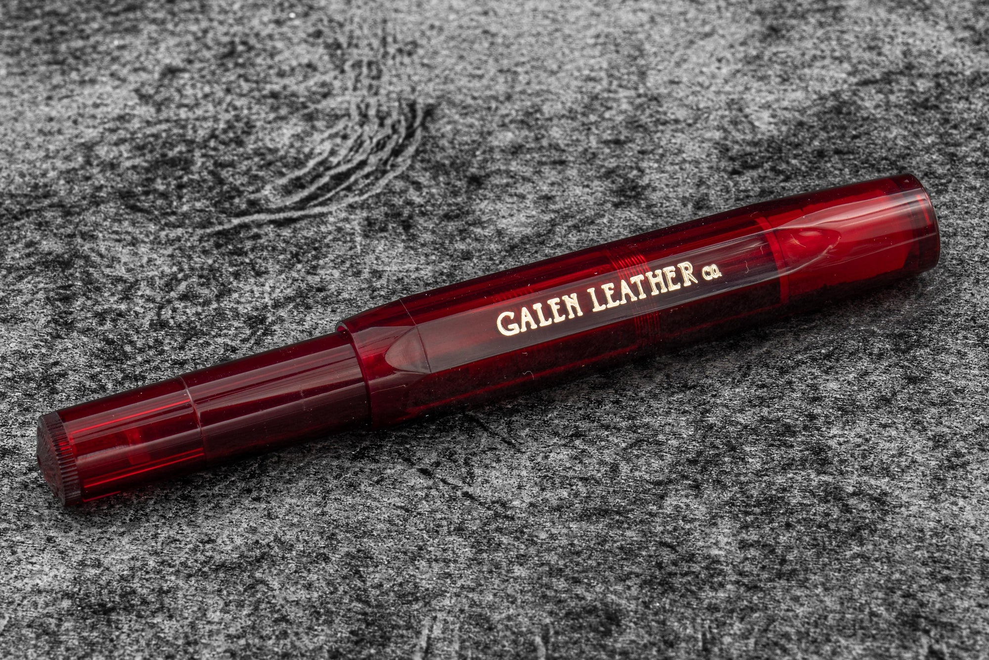 Kaweco Sport Fountain Pen Carmine - Galen Leather SE-