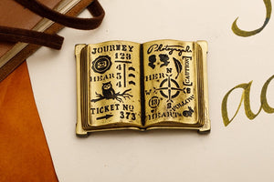 Sepia "Listen to your heart" Brass Pen Stand