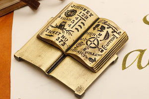 Sepia "Listen to your heart" Brass Pen Stand