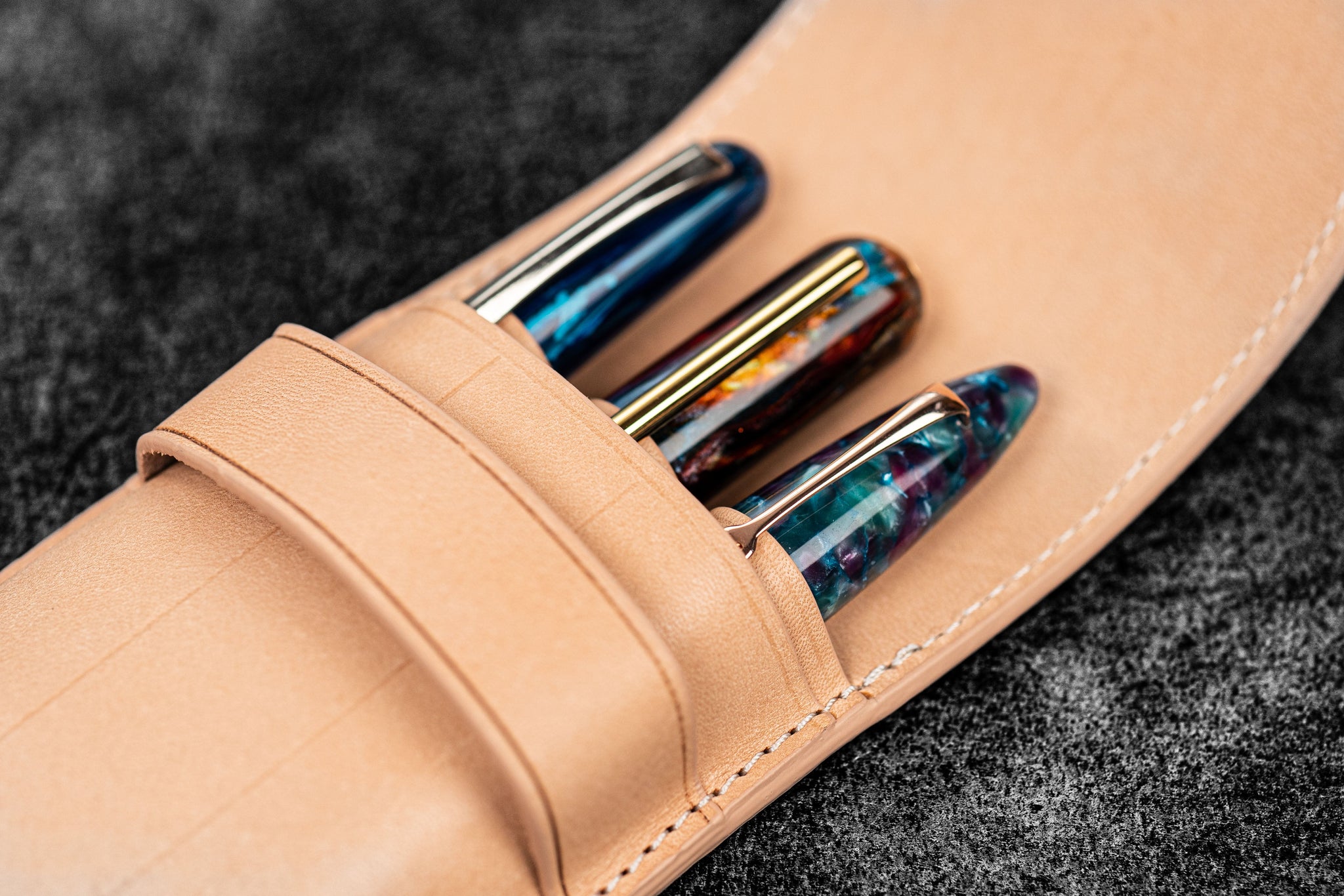 Leather Flap Pen Cases - Handmade in Turkey - Buy Online Galen Leather